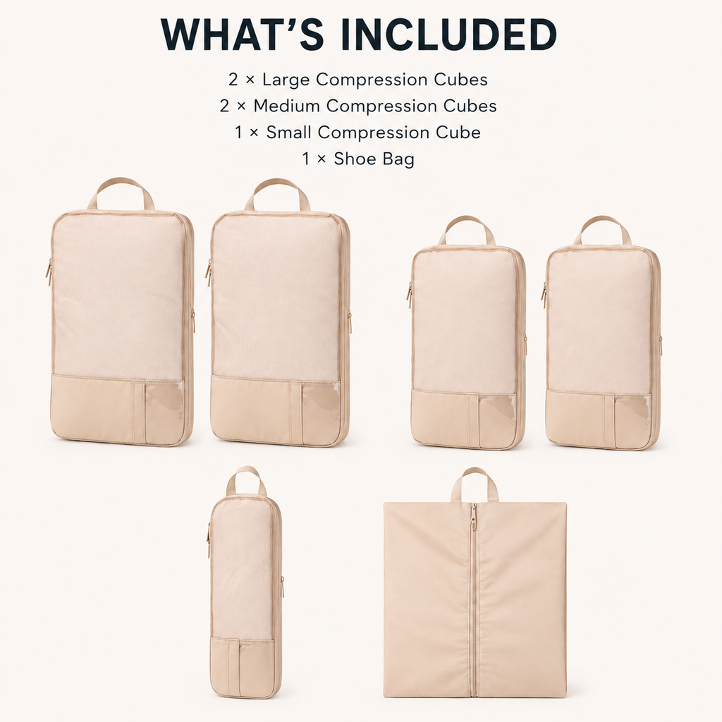 6-Piece Compression Packing Cube Set