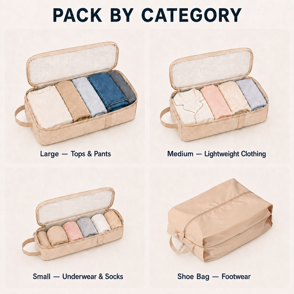 6-Piece Compression Packing Cube Set