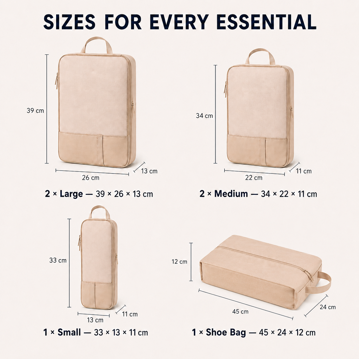 6-Piece Compression Packing Cube Set